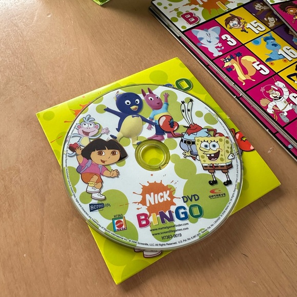 Nickelodeon Nick DVD Bingo Board Game Spongebob Squarepants Nickelodeon / Mattel - Picture 7 of 15